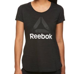 Reebok Black Logo TShirt Size XL